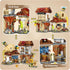 Set 7-9 1242 Honey Workshop Mini Building Blocks, MOC Creative Building Toys Model for Years Old Girls Boys, PCS