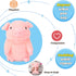 Hopearl Talking Pig, Repeats What You Say, Nodding Electric Interactive Animated Toy for Toddlers, Pink