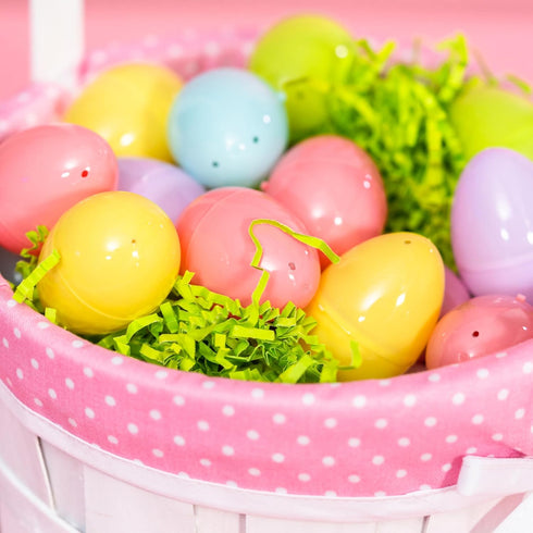 OCTERIC 360Pcs 2.3" Easter Eggs, Fillable Pastel Colors Plastic Easter Eggs Empty for Easter Hunt, Easter Basket