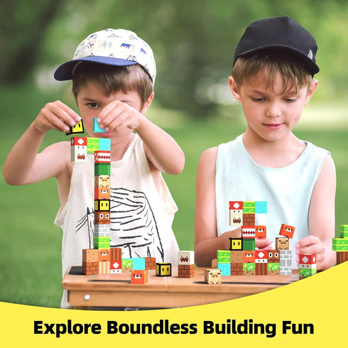 GobiDex Magnetic Blocks - Toddler Toys for Boys Girls 3+, Game-Based Building Set with Magnets