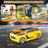 3 4 5 6 7 8 deAO Racing Adventure Car Steering Wheel Toy with Music and Light, Kids Simulation Driving Racing Car