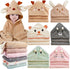 BEFACL 6pack Hooded Baby Towels, Premium Ultra Soft Absorbent Coral Fleece Baby Bath