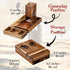 Wooden Magnetic Dice Tower with Dice Tray for Dungeons and Dragons - Portable Dice Roller Tower for Tabletop RPG Games