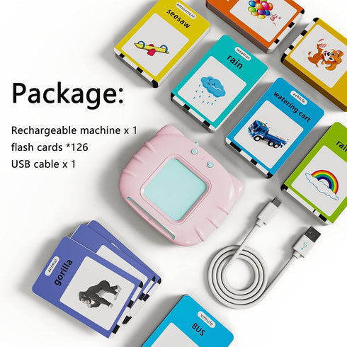 1 2 3 4 5, 252 Lapare Audible Educational Toy with Music for Toddlers Age Sight Words Flash Cards Kindergarten Toy