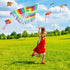 8 Pack Kites for Kids, Butterfly Kite, Fish Kite, Large Rainbow Delta Kite, Easy to Fly Beach Kites with 109 Yard String