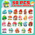Icicrim Pack 50PCS, Cute Mushroom Stickers Aesthetic Mushroom Decor Gifts for Kids Teens Adults Waterproof Vinyl Plant