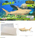 Puzzled 3D Puzzle Shark Wood Craft Construction Model Kit, Fun Educational DIY Wooden Toy Assemble Model