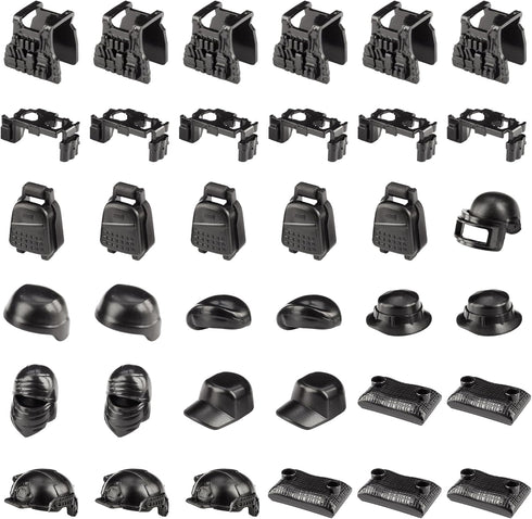 51 Pcs Toy Soldiers Figures US Camouflage Weapons Army Battle Toy Set - Military Accessories Kits for 3 Years Old and Up