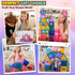 3 4 5 6 Coodoo Diamond Magnetic Tiles Magnetic Building Blocks STEM Sensory Toy for Boys Girls Pink Castle Dollhouse
