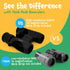Think Peak Black Binoculars - Science Toy for Kids Ages 4-8, Compact Outdoor Adventure & STEM Educational Gift