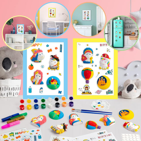 KODATEK 62 Pieces Unicorn Painting Kit, Arts and Crafts for Kids, DIY Creative Activity, Unicorn Toys Gift for Girls