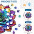 500 16.4'' 16.7'' Delobil Stained Glass Succulent Wooden Puzzles for Adults, Pieces Mandala Jigsaw Puzzles, Unique