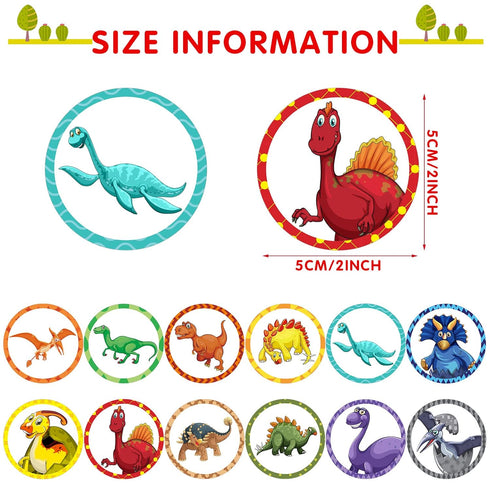 Laumoi 120 Pcs Toilet Targets for Boys Training Flushable Dinosaur Targets Potty Pee Toilet Target Stickers Dinosaur