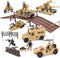 Liberty Imports Military Toys Army Action Combat Zone, 42 Piece Huge Playset with Tanks and Accessories