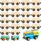 Lenwen 26 Pcs Unpainted Magnetic Wooden Train Cars - DIY Unfinished Train Set for Boys Girls Party Favors