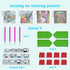 Libfx 4 PCS Diamond Art Kits for Kids - Diamond Art for Beginners, Girls and Boys Ages 8-12 (Parrot-Cat)