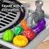 Playset 4-8, 3 4 5 6 7, 2-Layer Set, 3-5 Kids BBQ Grill for Kids Ages Play Kitchen Toys with Smoke & Light for Boys