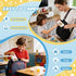 80 3 4 5 6 7 8 cossy Mini Magnetic Tiles, PCS Magnet Tiles Travel Toys with Iron Box, Travel Magnetic Tiles