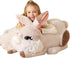 EARTHSOUND Giant Bunny Stuffed Animal Plush Toy - Large Realistic Rabbit Jumbo Soft Toy, Cute Huge Plushy Gift