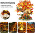 HJPLPXH Set Kids2725 Cherry Blossom Bonsai Tree House Building Blocks Plants Flowers Treehouse Architecture Micro Mini
