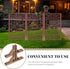 BESPORTBLE Freestanding Pet Gate Support Feet: 2pcs Wooden Folding Screen Holder for Room Divider, Triangle Bracket