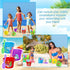 Junkin 24 Sets Beach Sand Buckets and Shovels for Kids, 6.3" Small Beach Pails and Sand Toys for Summer