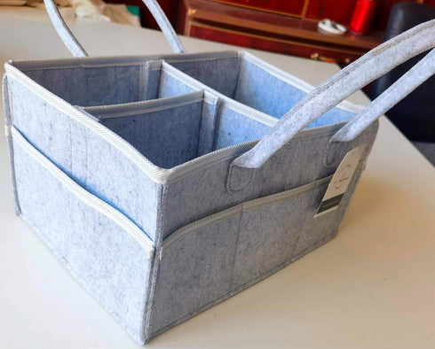 Diaper Caddy Organizer - Essentials for Newborns, Baby Storage Organizer, Baby Shower Gifts, Diaper Basket