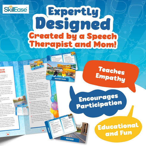 Chater Pop Social Skills Game for Speech Therapy, Educational Materials for Social Emotional Learning Activities