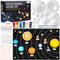Pllieay Solar System Model Kit for School Science Projects, DIY Felt Backdrop