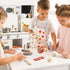 Set, 3+ Set ROBUD Wooden Play Food Cutting Toy Food for Pretend Kids Play Kitchen Accessories Toy Food with Storage