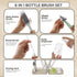 Set Bottle Brush Cleaner Silicone Brushes - Premium Food-Grade Silicone - Travel Friendly Portable Baby Bottle Cleaner