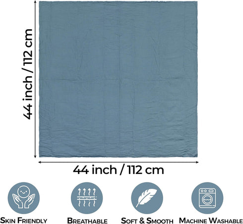 Boy,Girl,100% Blankets,3 Pack,Receiving 44 44 inch Dreamology Muslin Swaddle Blankets Cotton Swaddle Blanket