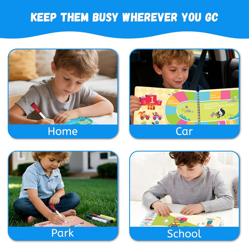 3-5, 3-6, Montessori Busy Book for Toddlers Preschool Learning Activities, Toddler Learning Binder, Busy Book for Kids