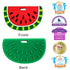BPA Free Watermelon Fruit Teethers for Babies, Happy Baby Food Teether, Infant Toddler Silicone Chewing Toy
