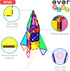 Everplay 140 pc Castle Rocket Magnetic Tiles with Car Set, Building Block Toys for STEM Educational Learning