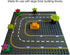 Apostrophe Games Building Block Road Base Plates, 4 Large 7.5" x 7.5" Baseplates Compatible with Major Brands