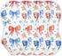 decor gift 4th 4 Pack 22x11in Cotton Muslin Burp Cloth Soft Touch Patriotic Ribbons of July Baby spit up Cloth