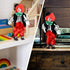 Maxyoung 9 Inch Porcelain Clown Doll - Vintage Collectible Figure, Hand Painted Toy, Movable Joints
