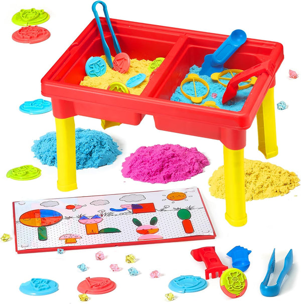 Carolart Sensory Table with Sands, Sand & Water Play Table for KidsIndoor