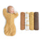 SwaddleDesigns Baby Swaddle Set, Gold, 6-9 Mo Transitional Swaddle Sack with Arms
