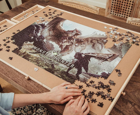 Monster Hunter Dragon Battle, 1000-Piece Jigsaw Puzzle for Adults, Brain Teaser, Educational Developmental Toys