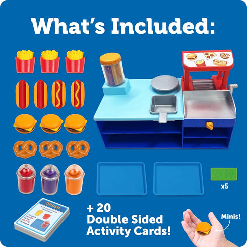 Set, Playset Learning Resources Mini Snack Shop Sorting Play Food Shop, Role Play Store, Kids Kitchen Accessories