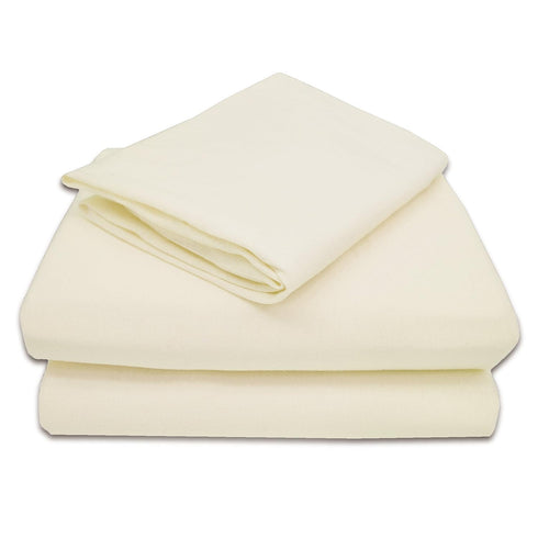 American Baby Company 100% Natural Cotton Jersey Knit Toddler Sheet Set, Cream,