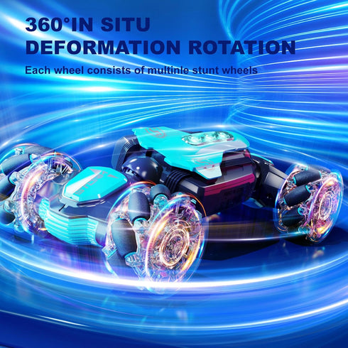 Gesture Sensing RC Stunt Car, Remote Control 360° Rotating 4WD 2.4Ghz Cars for Boys 4-7, Birthday Present for Age 8-12