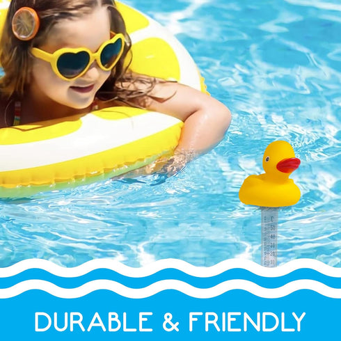 MAGIC TIME INTERNATIONAL LTD Ripple: Duck Thermometer - Pool & Hot Tub Spa Temperature Readings, Fahrenheit & Celsius