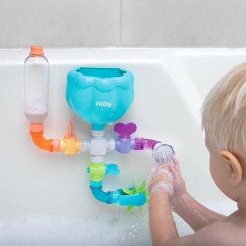 Nuby Wacky Waterworks Pipes Bath Toy, Interactive Features for Cognitive Development