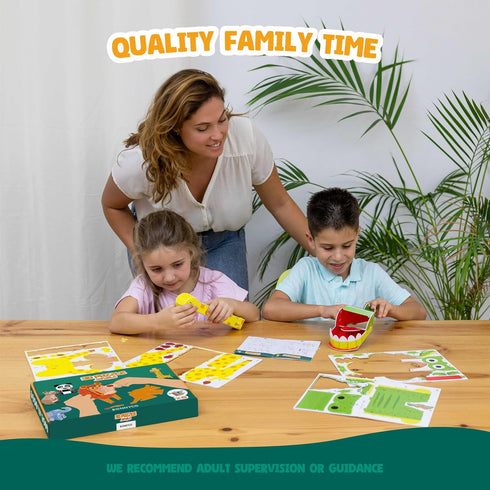 BONNYCO 3D Puzzles for Kids Toys Pack 8 - Educational Jungle Animals 3D Puzzle for Boys and Girls, Birthday Gifts