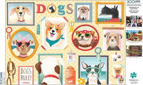 Buffalo Games - Dog's Rule - 300 LARGE Piece Jigsaw Puzzle