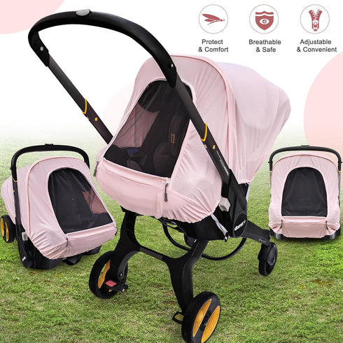 Summer Spring/Summer/Autumn Baby Car Seat Cover Compatible with Doona Car Seat and Stroller,Breathable Sunproof Car