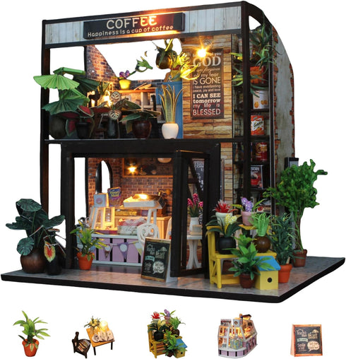 DIY Miniature Dollhouse Kit - Creative Room with Furniture for Valentine's Gift